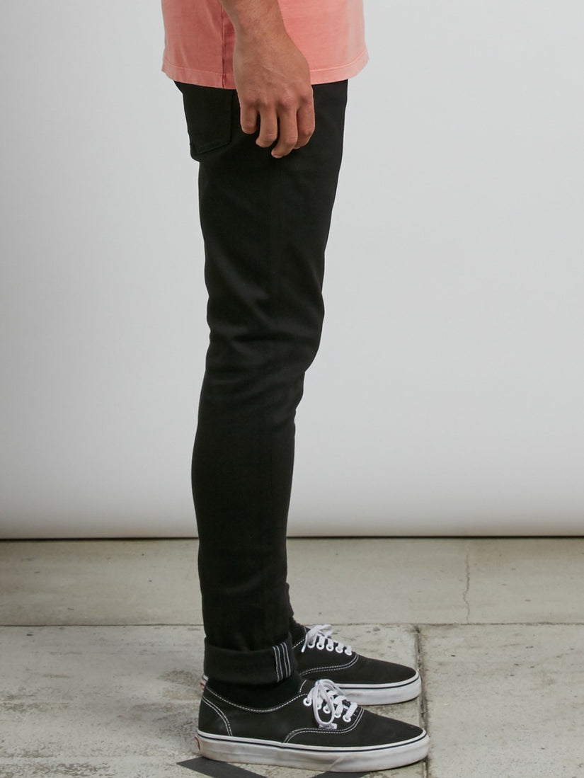 Vorta Tapered Jeans - Black On Black