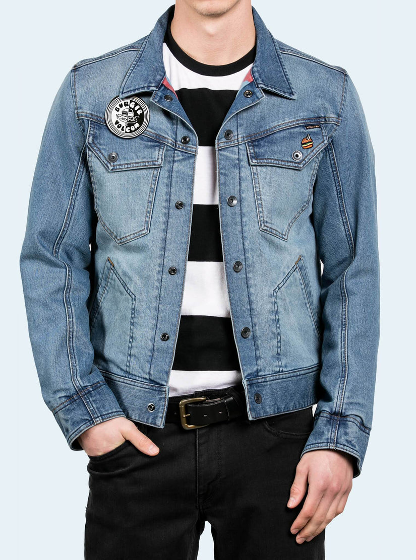 Burger X Volcom Jacket - Wrecked Indigo
