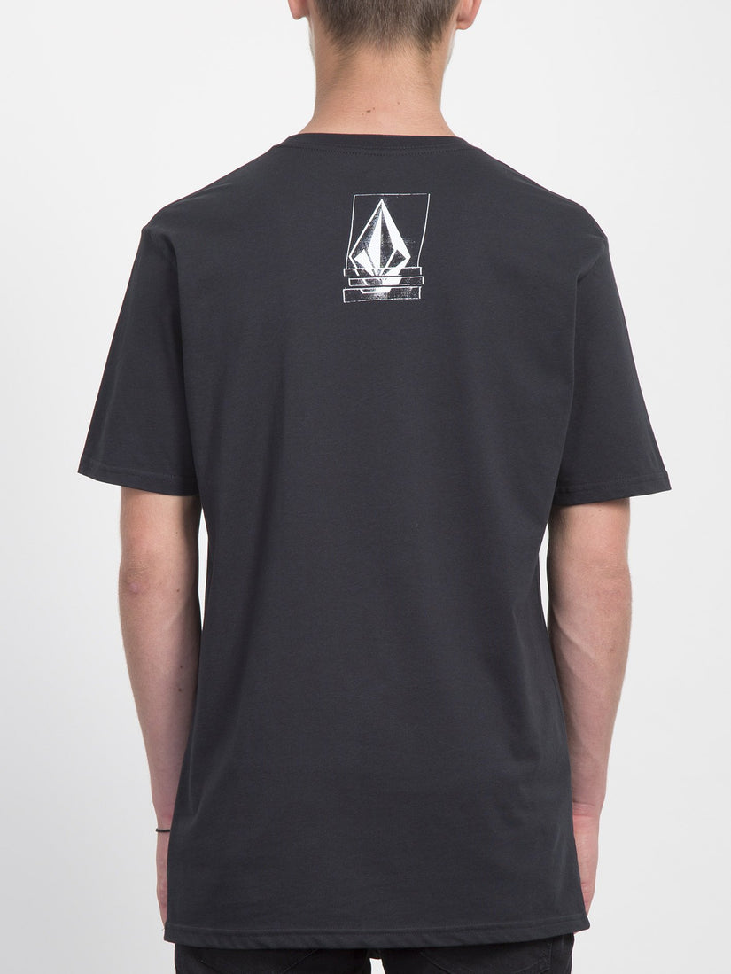 Chopped Edge T-shirt  - Black