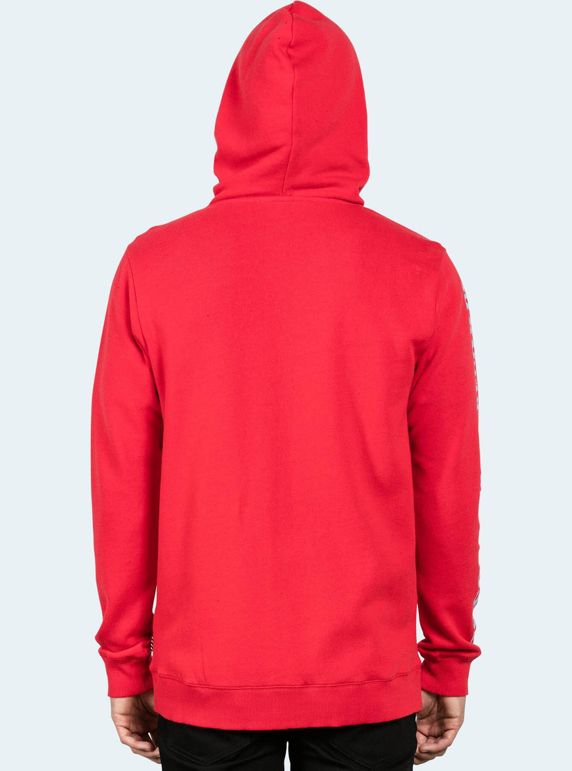 Burger X Volcom Zip Hoodie - True Red