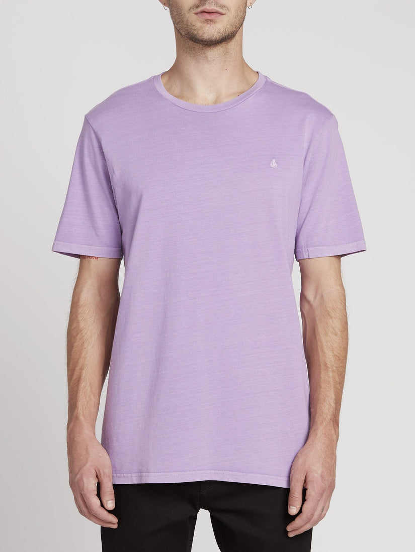 Solid Stone Emb T-shirt - Lavender (A5211906_LAV) [F]