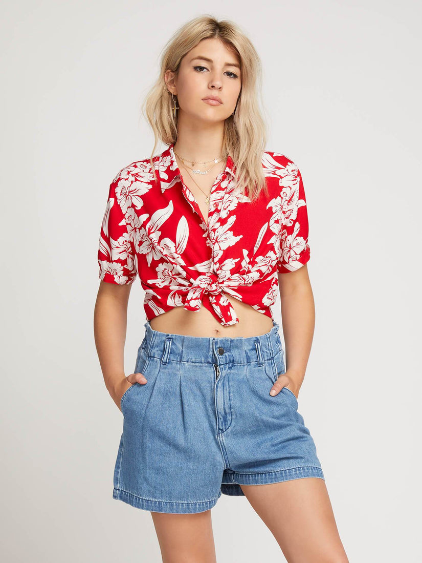 Aloha Ha Shirt  - Red