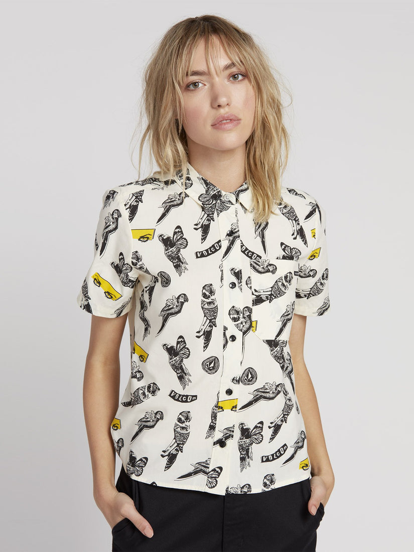 Bird Toss Shirt - White Flash (B0531909_WHF) [F]