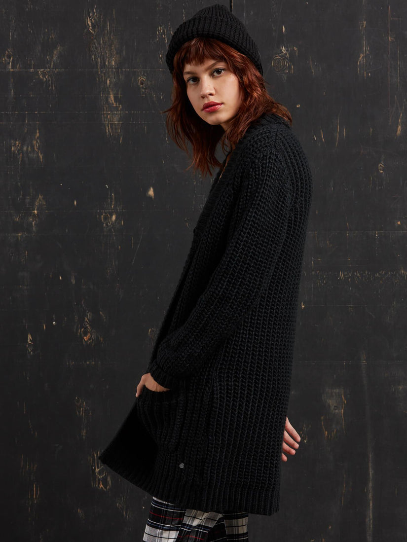 GMJ Long Cardigan - Black