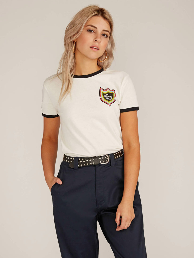 Ozzy Ringer Tee - White