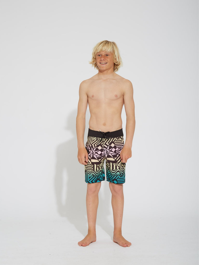 Mod Ringer 16" Boardshort - BLACK - (KIDS) (C0812334_BLK) [F]