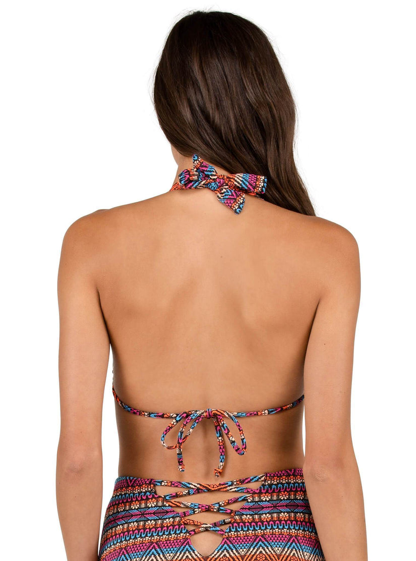 Seas The Day Halter Top - Firecracker